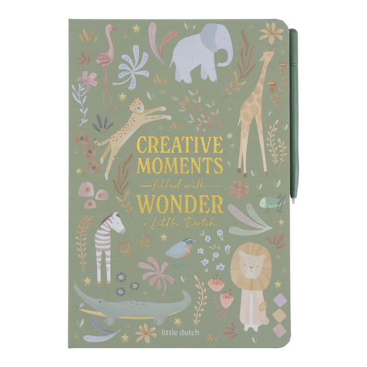 Little Dutch – Green Drawing Tablet – Safari Friends - Mabel & Fox