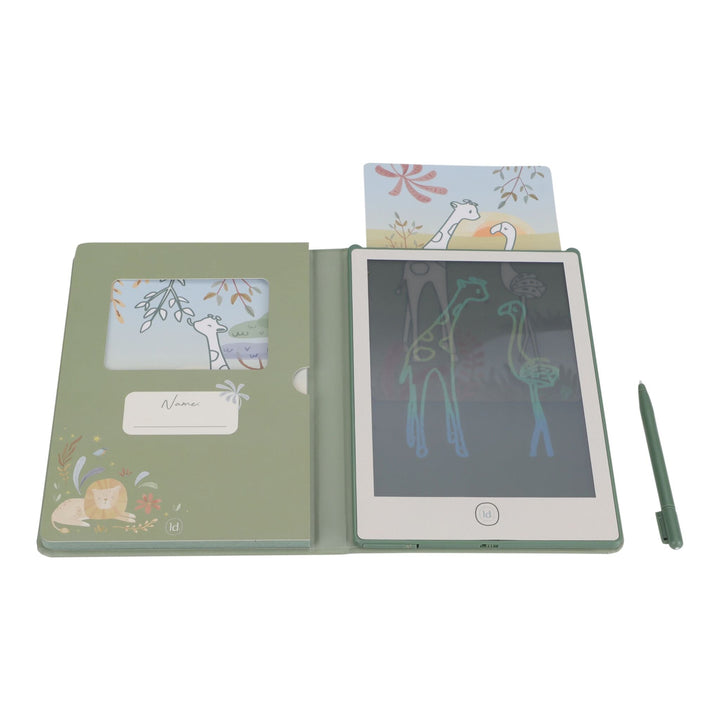 Little Dutch – Green Drawing Tablet – Safari Friends - Mabel & Fox