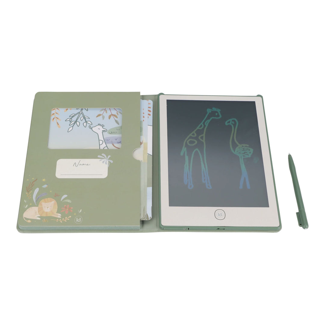 Little Dutch – Green Drawing Tablet – Safari Friends - Mabel & Fox
