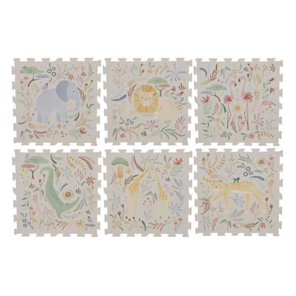 Little Dutch – Foam Play Mat – Safari Friends XL