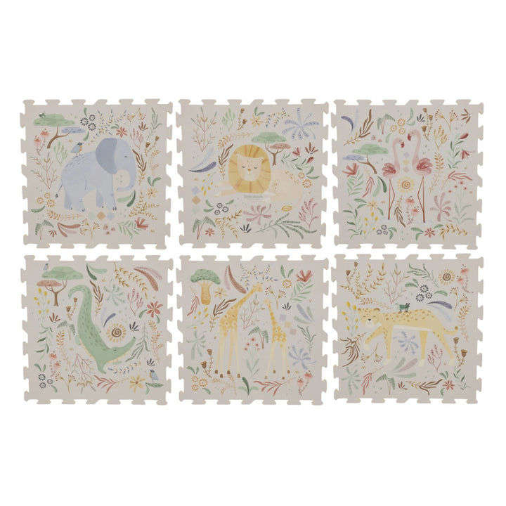 Little Dutch – Foam Play Mat – Safari Friends XL