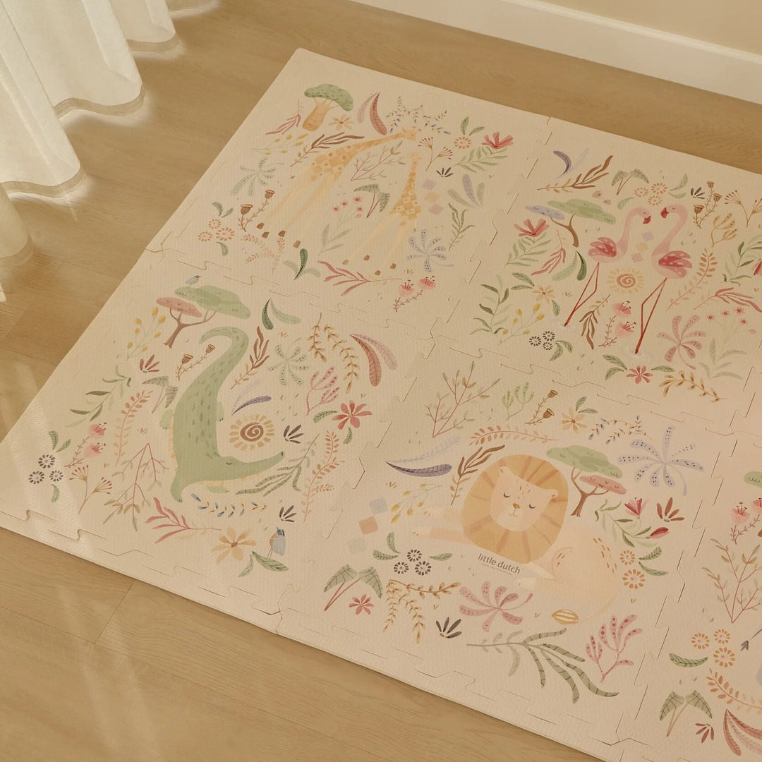 Little Dutch – Foam Play Mat – Safari Friends XL