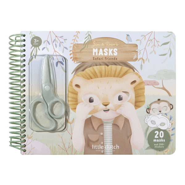Little Dutch - Making Masks Craft Book - Safari Friends Jim
