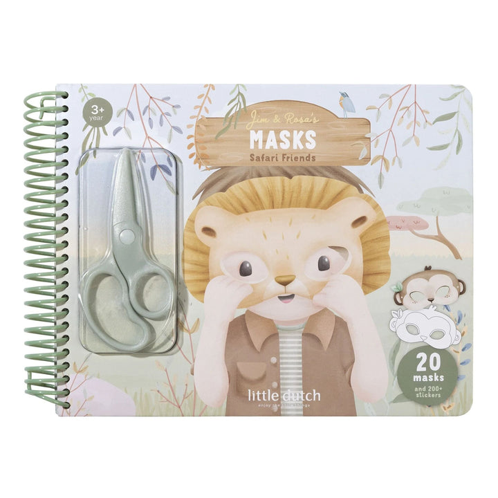 Little Dutch - Making Masks Craft Book - Safari Friends Jim