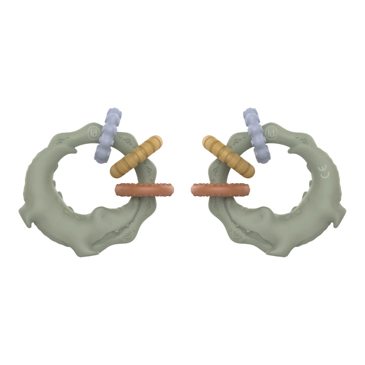Little Dutch – Crocodile Silicone Teether – Safari Friends