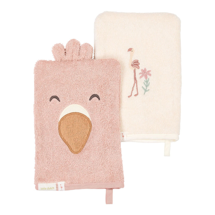 Little Dutch – Washcloths Set – Flamingo Pink
