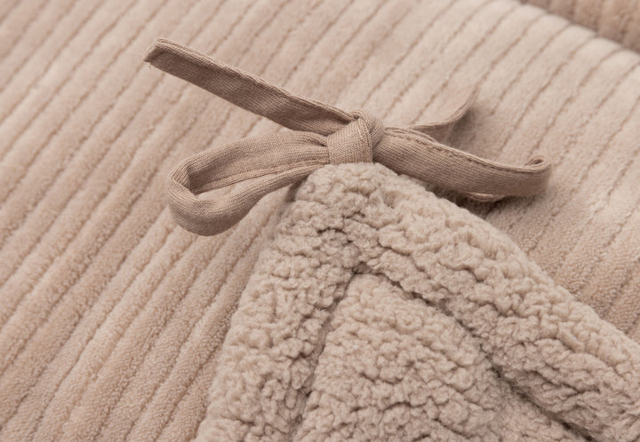 Jollein - Playpen Bumper- Cloudy Rib - Milky Coffee - 180x30cm - Mabel & Fox