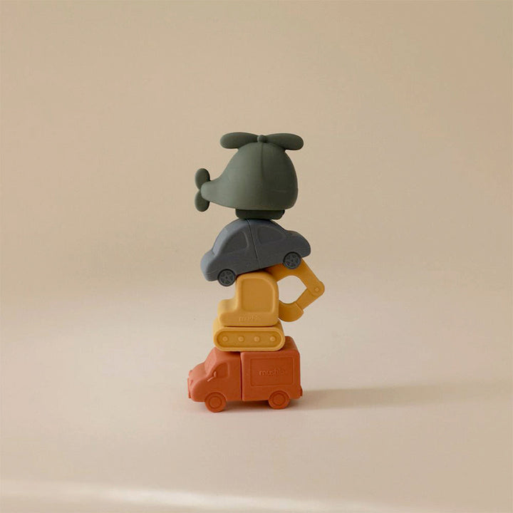 Mushie - Bath Play Set - Vehicles