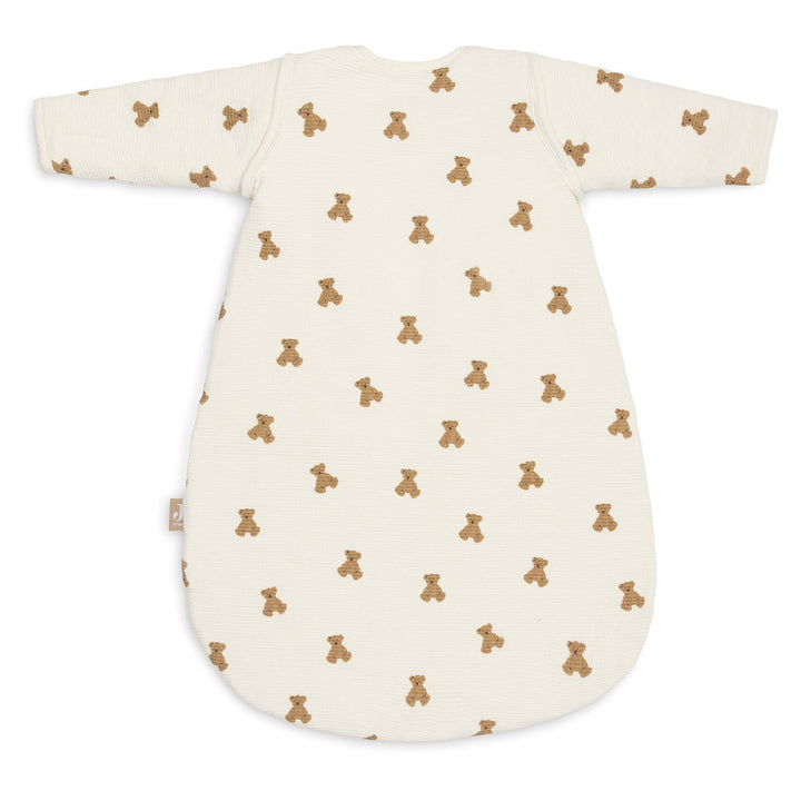 Jollein - Sleeping Bag with Removable Sleeves 60cm - Mini Teddy Bear Little Waffle