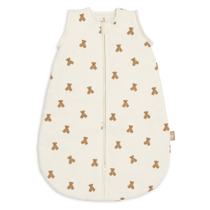 Jollein - Sleeping Bag with Removable Sleeves 60cm - Mini Teddy Bear Little Waffle