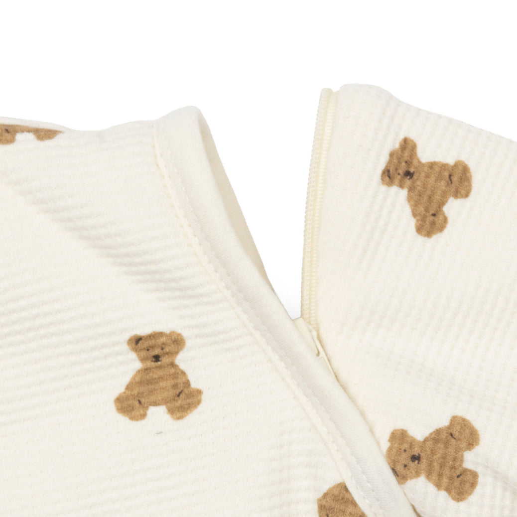 Jollein - Sleeping Bag with Removable Sleeves 60cm - Mini Teddy Bear Little Waffle