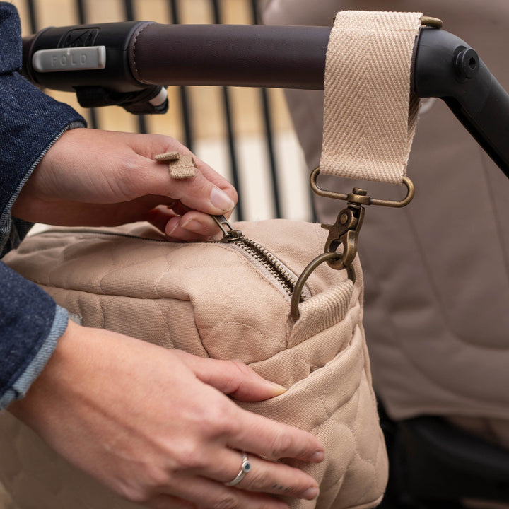 Avery Row - Pram Organiser Bag - Natural - Mabel & Fox