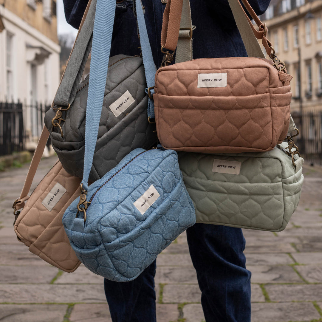 Avery Row - Pram Organiser Bag - Natural - Mabel & Fox