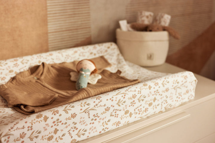 Jollein - Changing Mat Cover Jersey - Bloomy - (50 x 70 cm)
