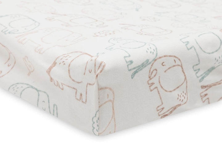 Jollein - Changing Mat Cover Jersey - Elephant Tales