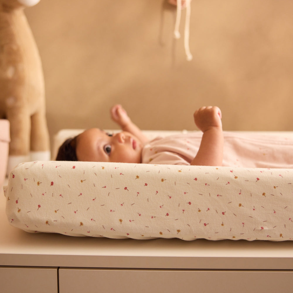 Jollein - Changing Mat Cover Jersey 50x70cm - Pretty Picnic - Mabel & Fox