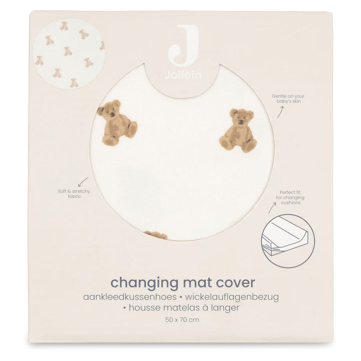 Jollein - Changing Mat Cover Jersey - Mini Teddy Bear