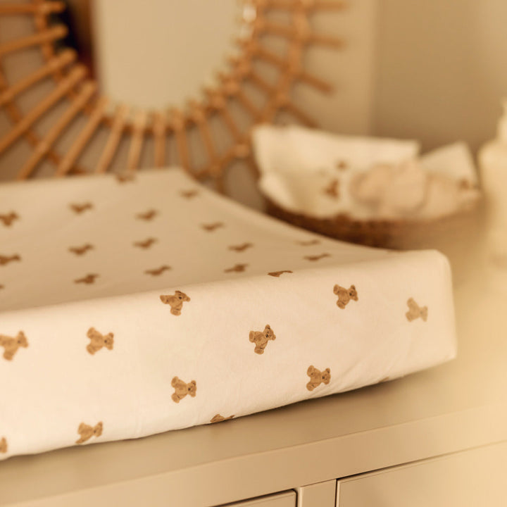 Jollein - Changing Mat Cover Jersey - Mini Teddy Bear