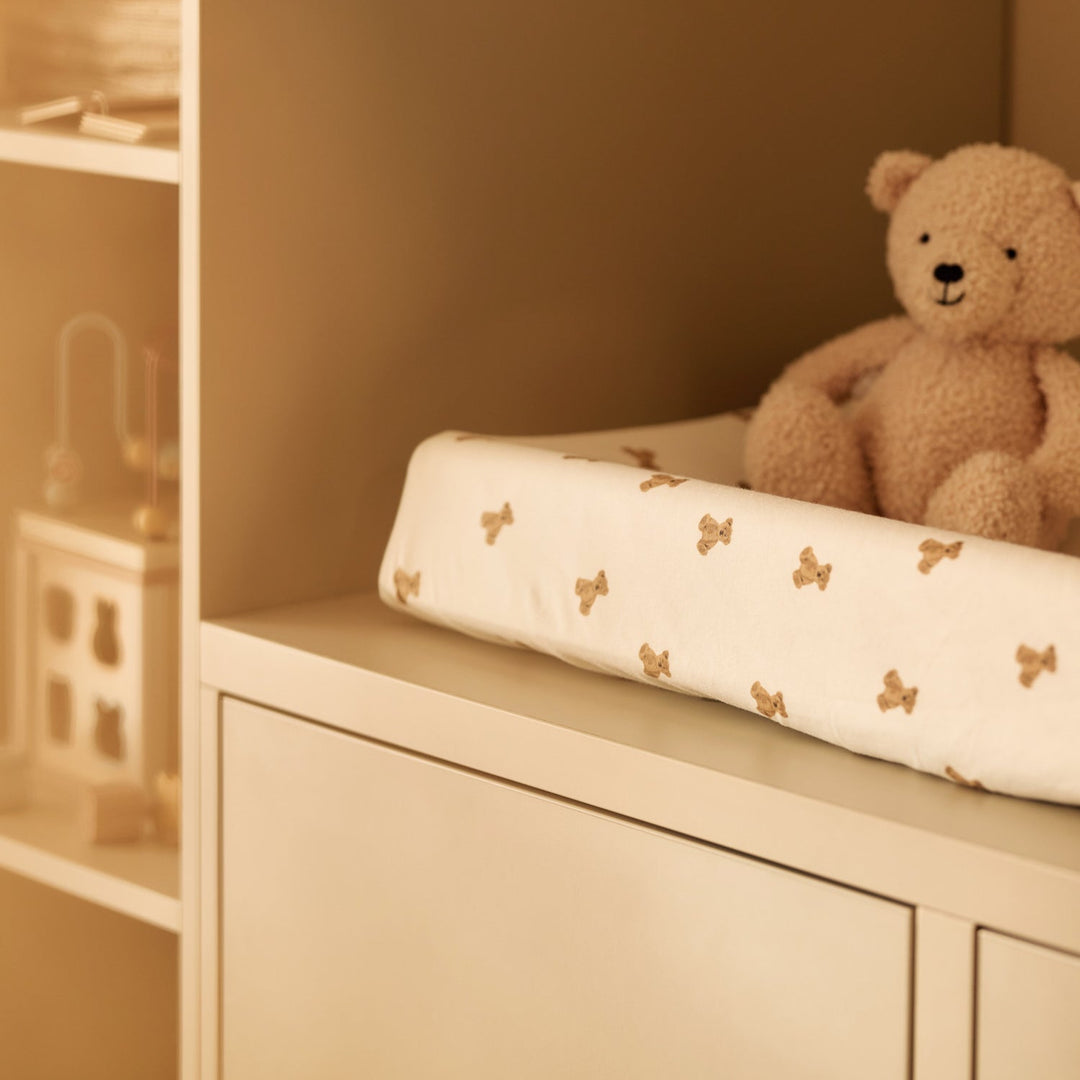 Jollein - Changing Mat Cover Jersey - Mini Teddy Bear