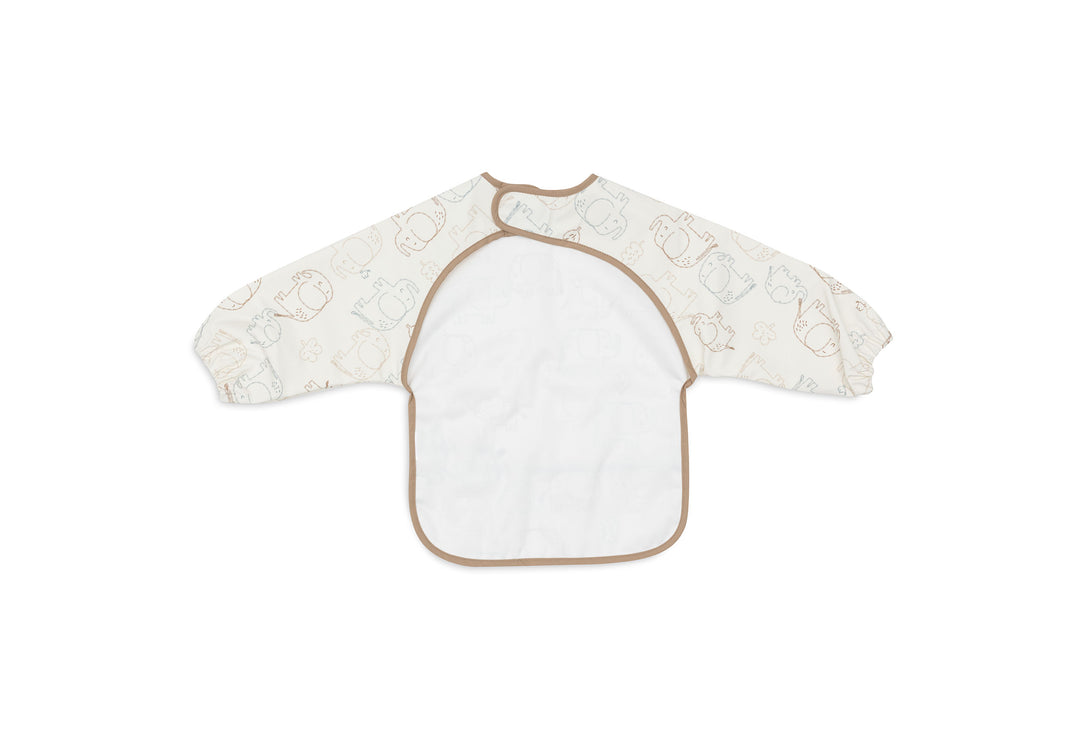Jollein - Bib Waterproof with Sleeves - Elephant Tales