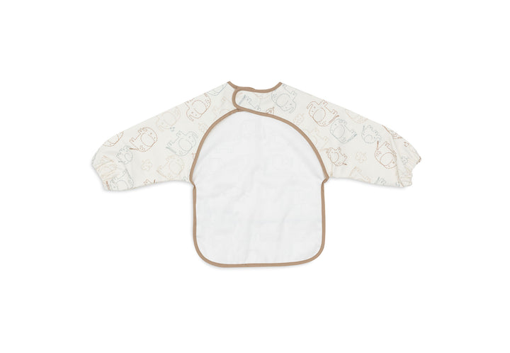 Jollein - Bib Waterproof with Sleeves - Elephant Tales