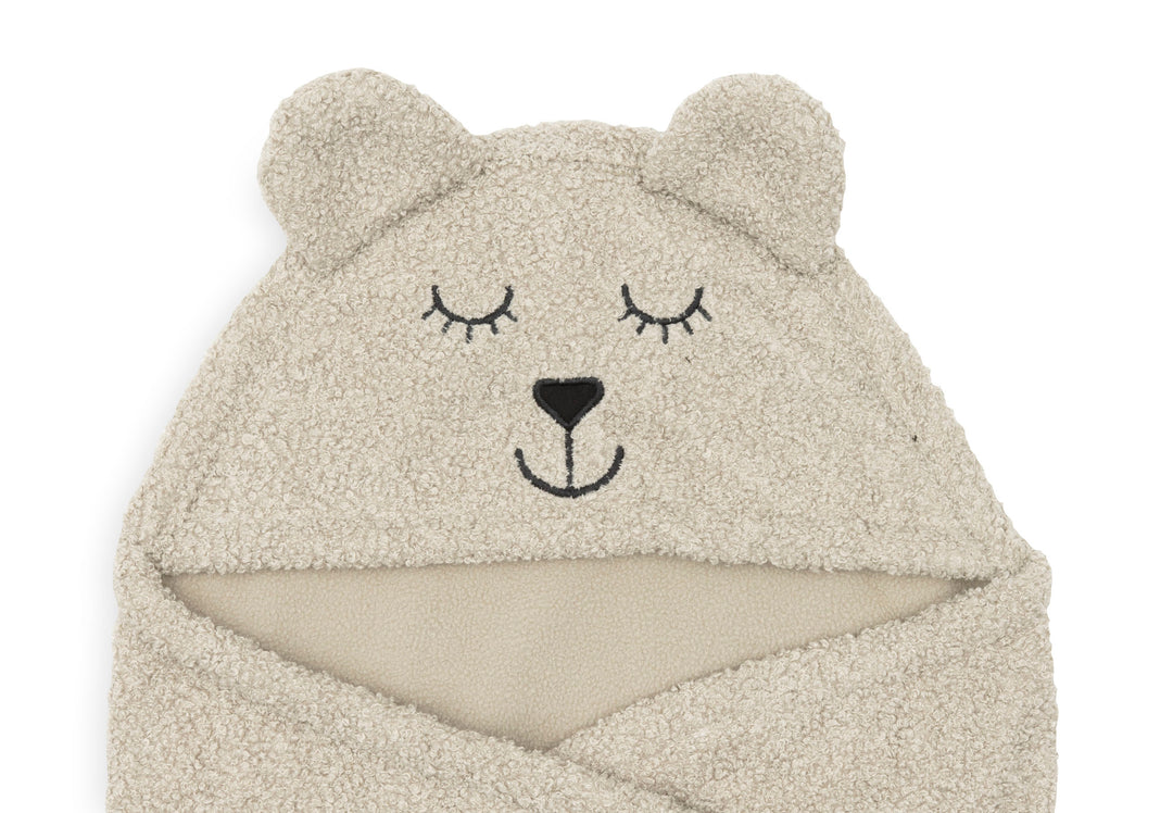 Jollein - Boucle Wrap Blanket Bear - Olive Green