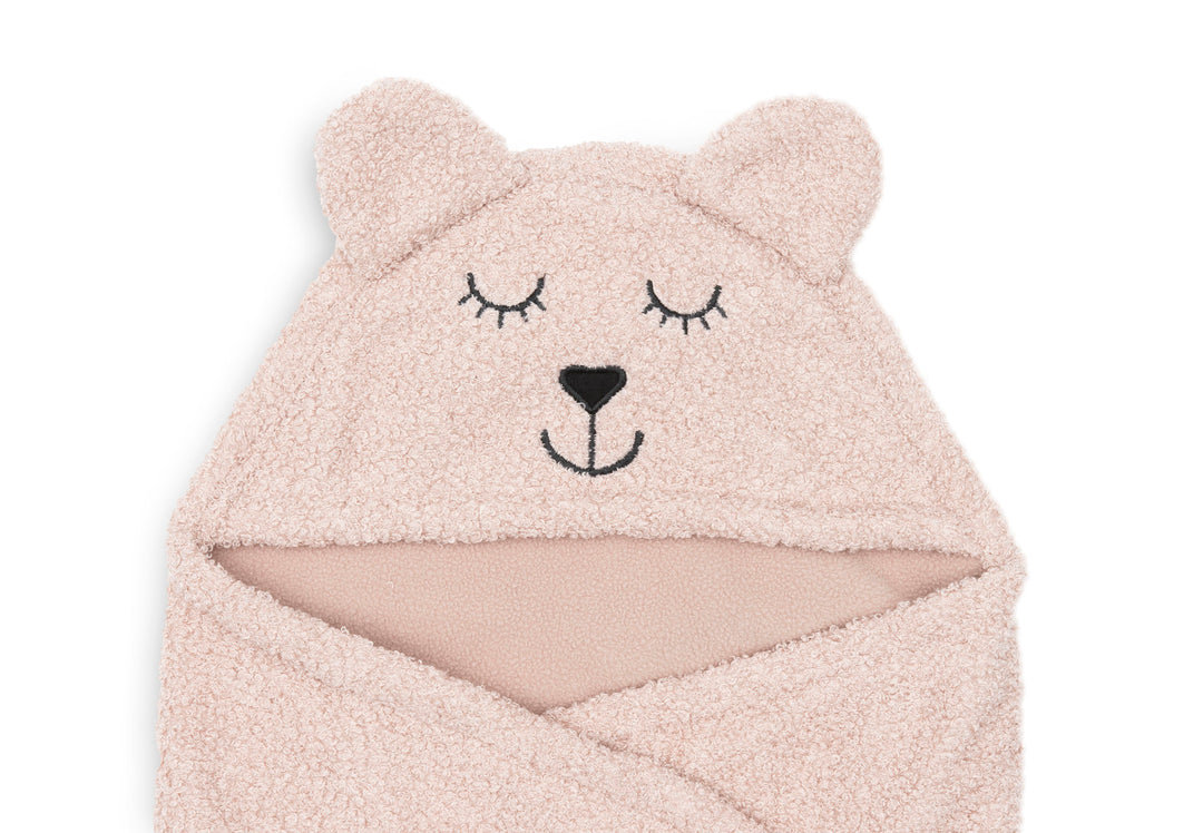 Jollein - Boucle Wrap Blanket Bear - Wild Rose