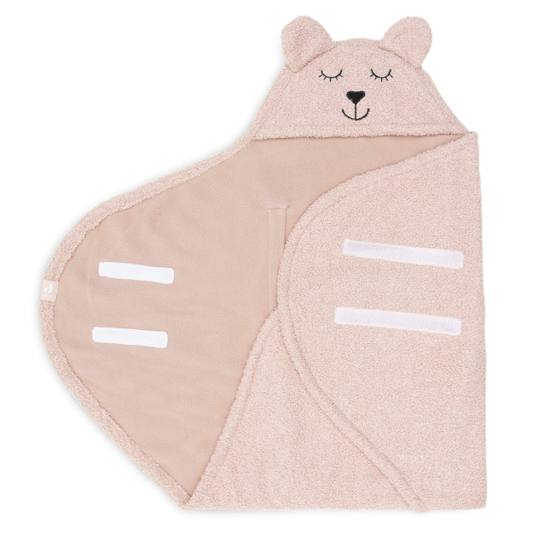 Jollein - Boucle Wrap Blanket Bear - Wild Rose