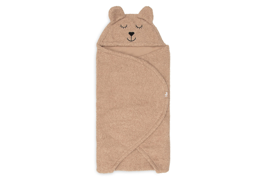 Jollein - Boucle Wrap Blanket Bear - Biscuit