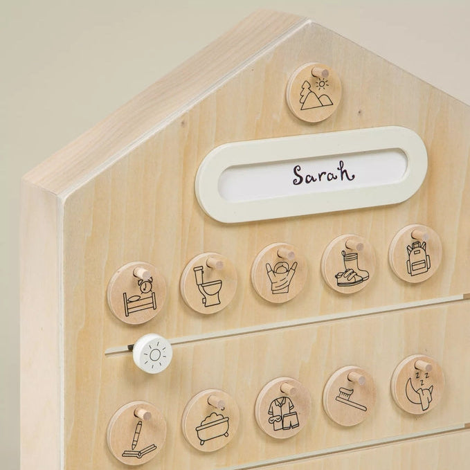 Coco Village - Wooden Routine, Tasks & Rewards Board