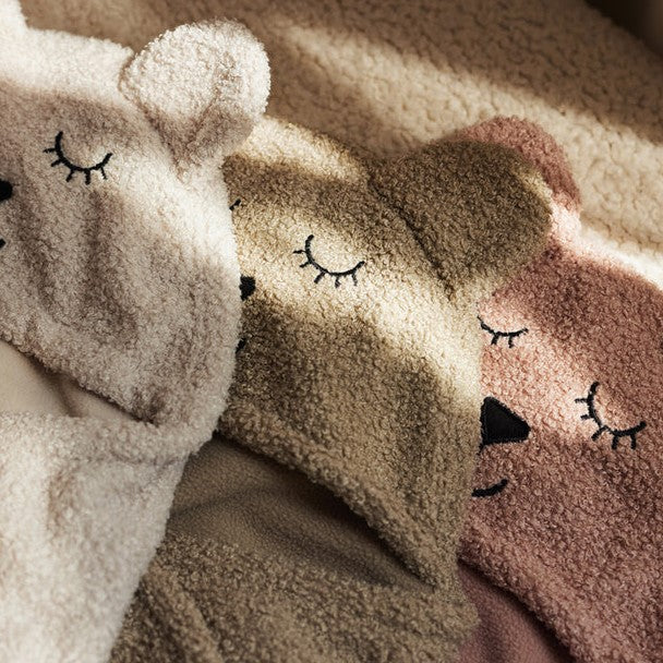 Jollein - Boucle Wrap Blanket Bear - Olive Green - Mabel & Fox