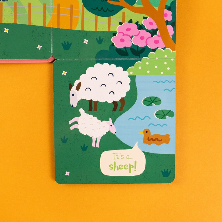 Who’s Here On the Farm – Fold Out Board Book