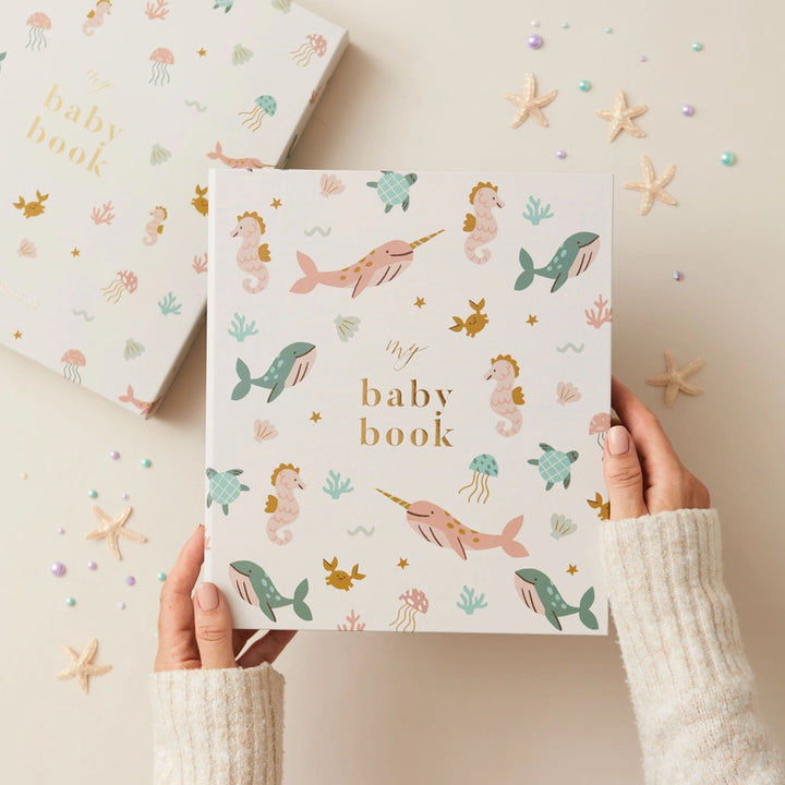 Blush & Gold - Baby Book - Sea Friends