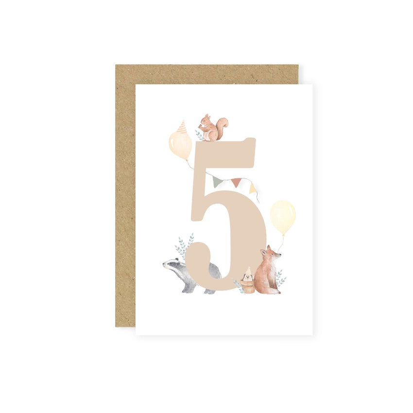 Little Roglets - 5th Birthday Card