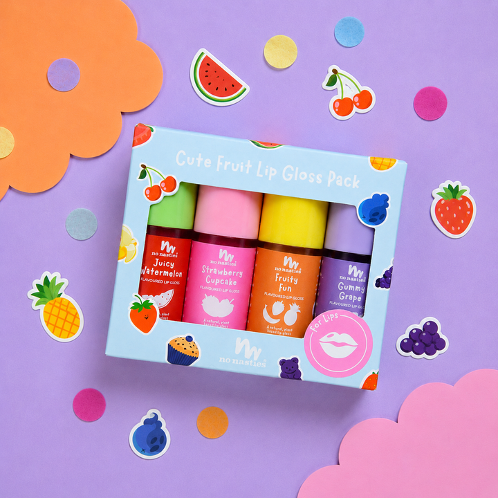 No Nasties - Lip Gloss Gift Set - Fruity 4 Pack