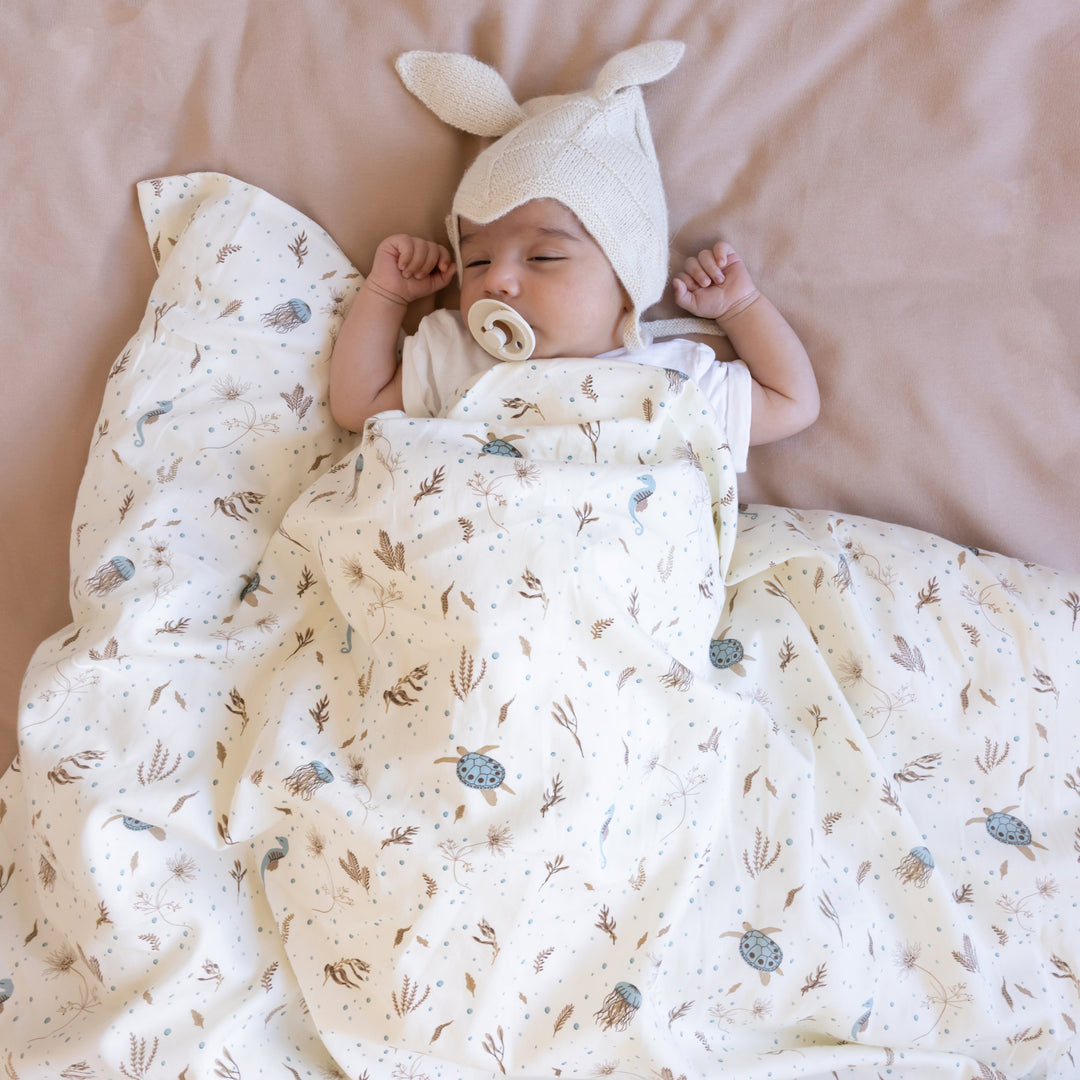 Cam Cam Copenhagen - Jersey Swaddle - Sea Garden - Mabel & Fox