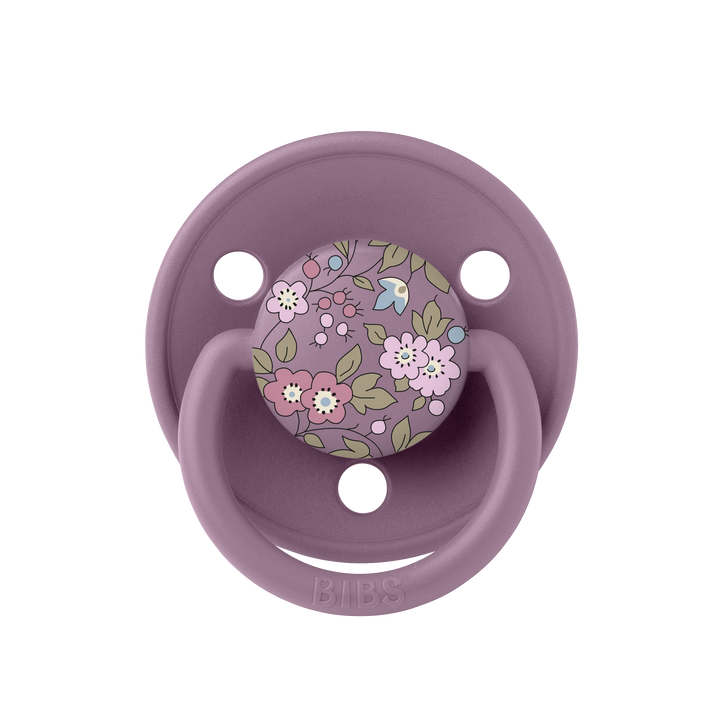 Bibs x Liberty - De lux Pacifier - Round Nipple - Violet Sky / Mauve