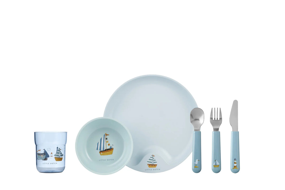 Little Dutch - 6 Piece Children's Dinnerware Set - Sailors Bay