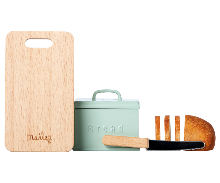 Maileg – Bread Box w. Utensils, Miniature