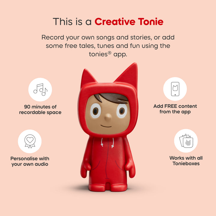 Tonies - Toniebox 2 - Moon Grey Starter Set with Creative Rubie