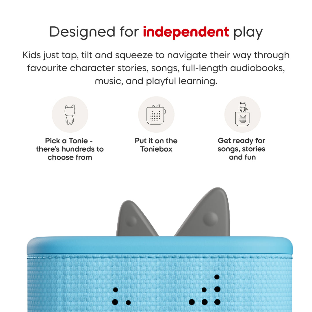 Tonies - Toniebox 2 - Sky Blue Starter Set with Creative Rubie