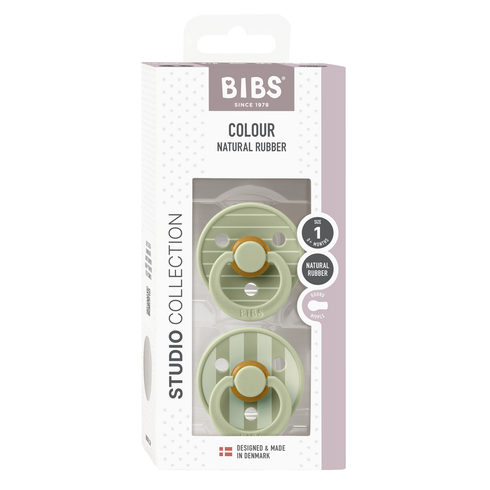 Bibs - Studio Colour Pin Pacifier - Sage - Mabel & Fox