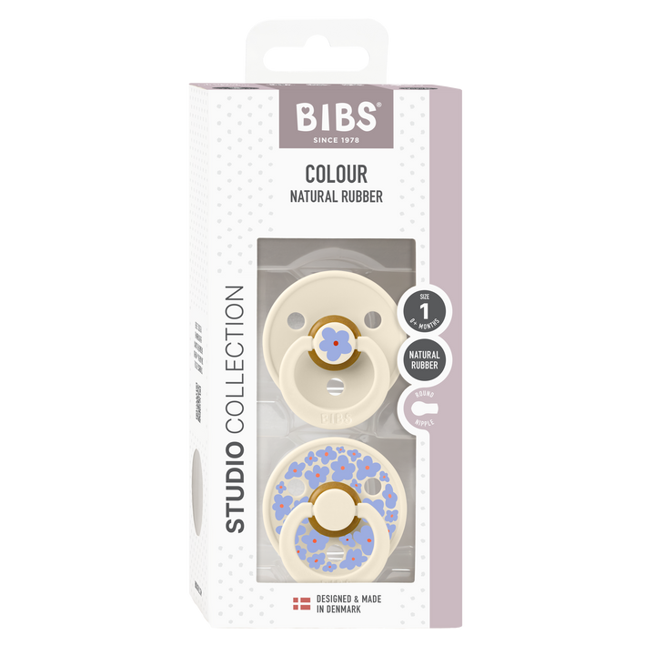 Bibs - Studio Colour Jasmine Pacifier - Ivory - Mabel & Fox