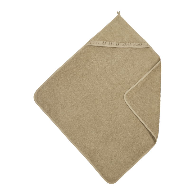 Meyco – Bathcape Terry Ruffle – Taupe 80x80cm