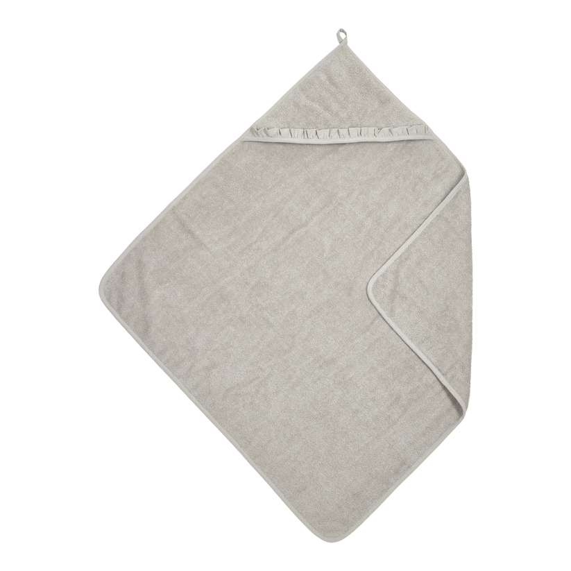 Meyco – Bathcape Terry Ruffle – Greige 80x80cm