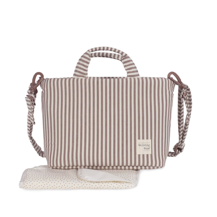 Walking Mum - Changing Bag - Praliné Stripes Moka