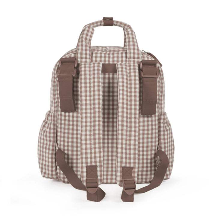 Walking Mum – Rucksack – Praliné Vichy Moka - Mabel & Fox
