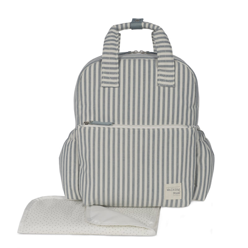 Walking Mum – Rucksack – Praliné Strips Matcha - Mabel & Fox