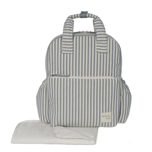 Walking Mum – Rucksack – Praliné Strips Matcha - Mabel & Fox