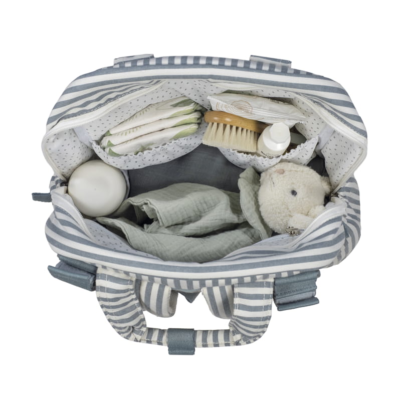 Walking Mum – Rucksack – Praliné Strips Matcha - Mabel & Fox